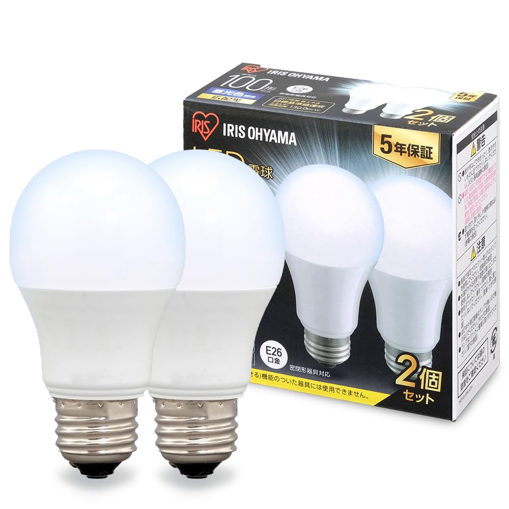 Amazon | アイリスオーヤマ LED電球 口金直径26mm 広配光 100W形相当